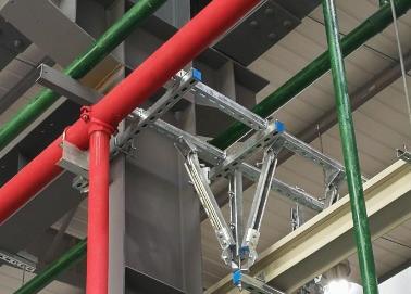 江源该抗震支架的整体式支吊架结构协调性好